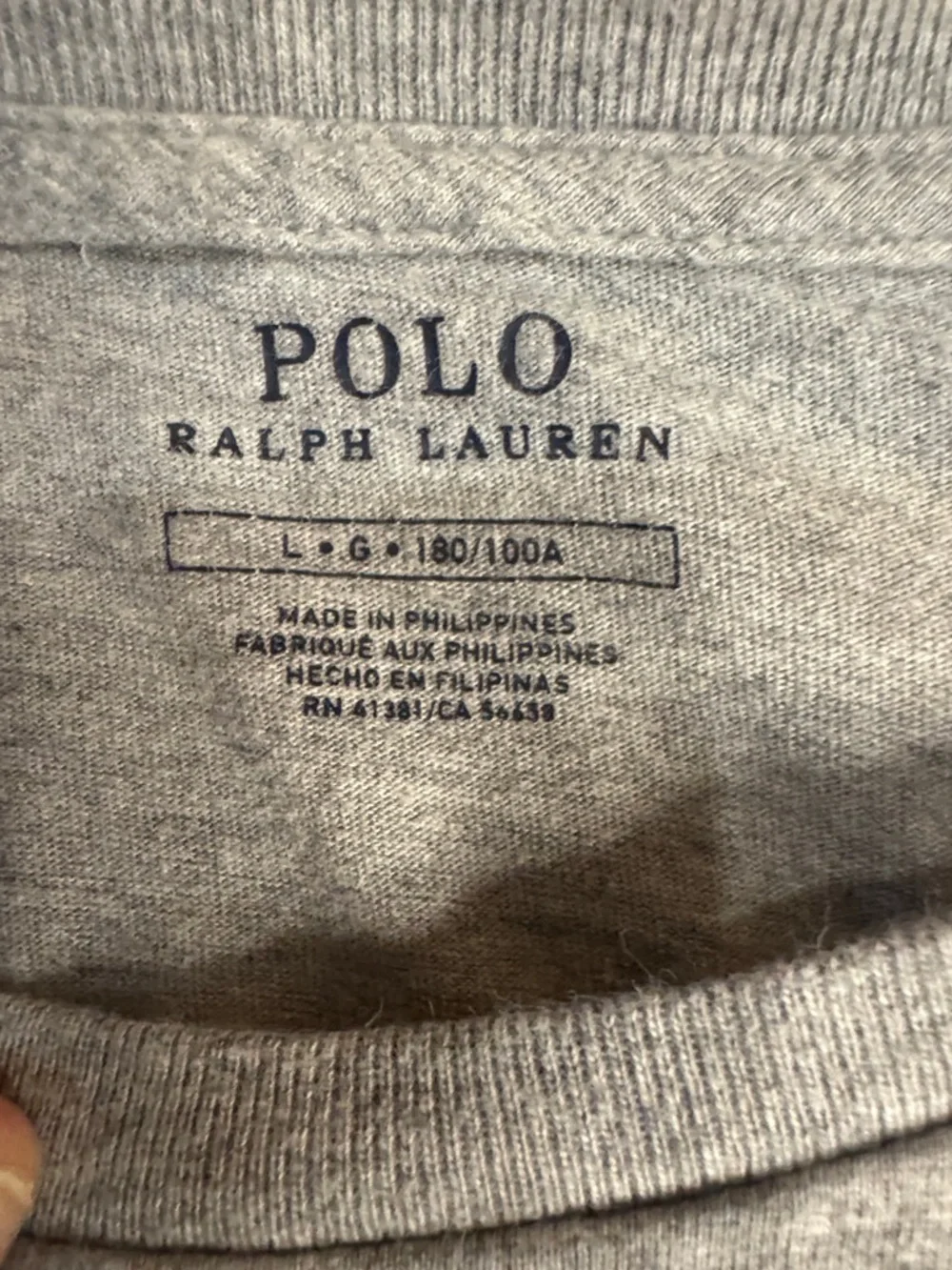 Vintage Polo by Ralph Lauren Gray Tee with Polo Bear in Green Jacket - Picture 2 of 13